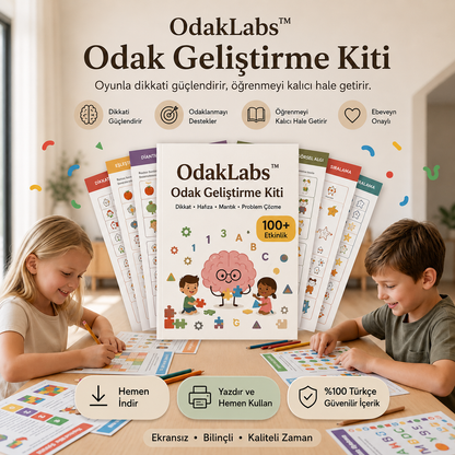 OdakLabs™ Odak Geliştirme Kiti ( 3-14 Yaş )