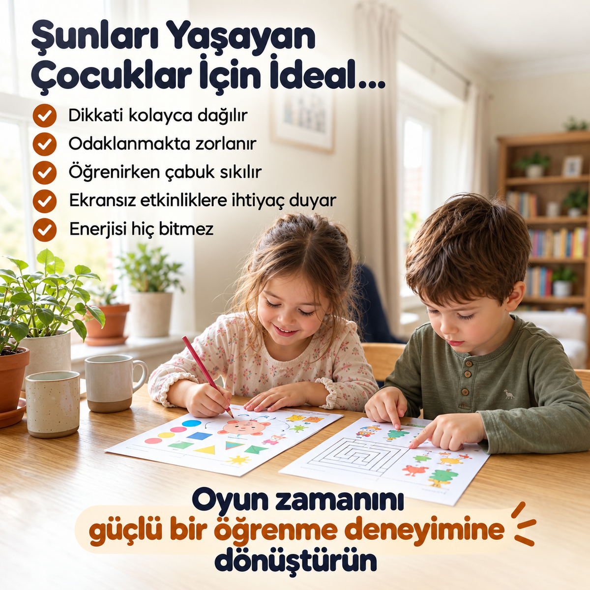 OdakLabs™ 100+ Aktivite: Dikkat, Odaklanma ve Öğrenmeyi Destekler