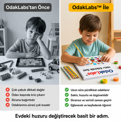 OdakLabs™ Odak Geliştirme Kiti ( 3-14 Yaş )