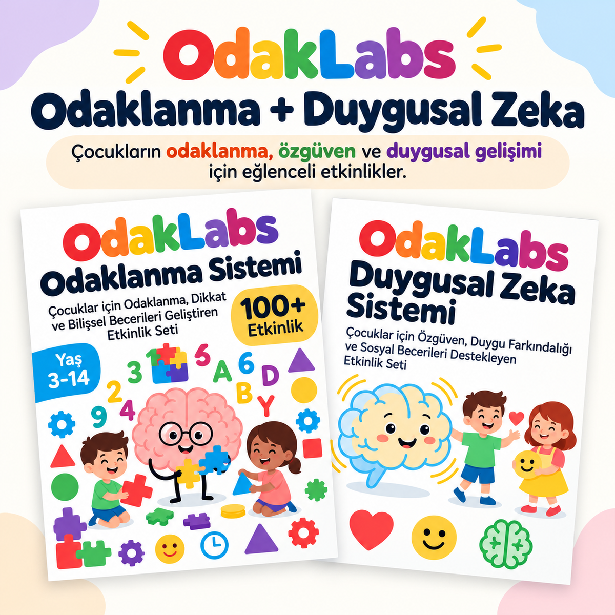 OdakLabs™ 100+ Aktivite: Dikkat, Odaklanma ve Öğrenmeyi Destekler